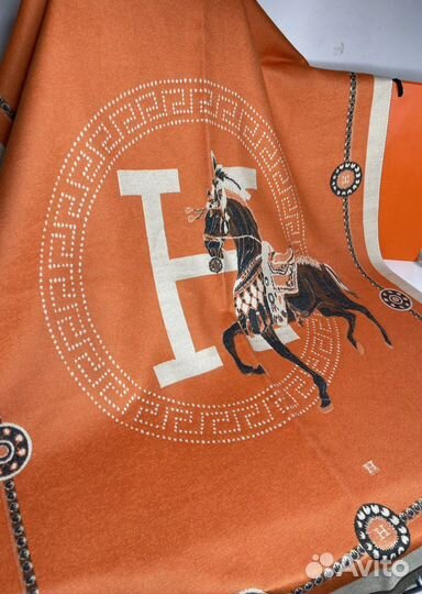 Шарф Hermes оранжевый