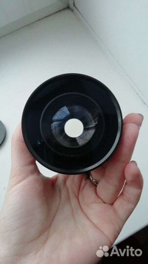Фишай линза на объектив фотоаппарата