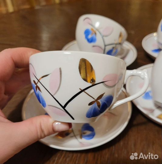 Чайные пары и чашка Дулёво