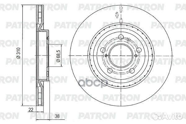 Диск тормозной пер. haval Jolion 1,5T 21- PBD1322