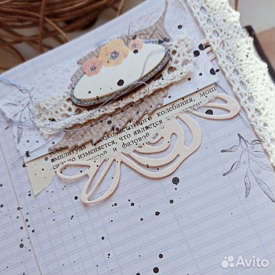 Дачный блокнот в технике скрапбукинг