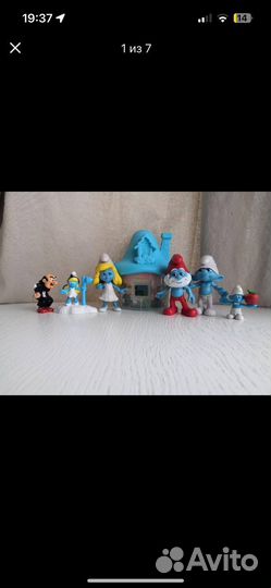 Фигурки смурфики с детальной проработкой