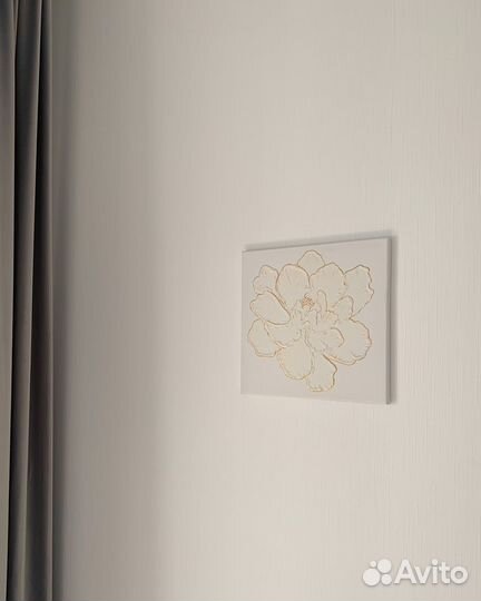 Объемная картина цветок