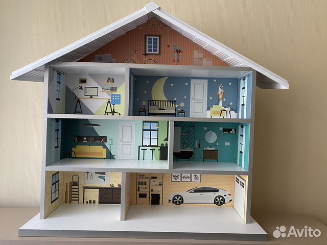 Кукольный домик стелаж