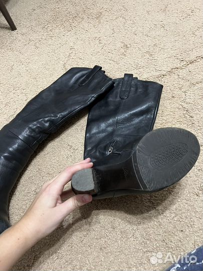 Сапоги демисезонные кожа 38