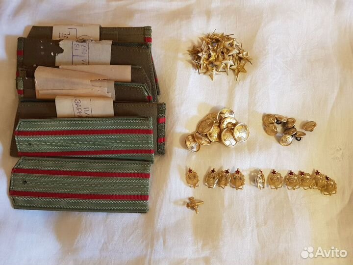 Генеральские, офиц. погоны, пуговицы, эмблемы СССР