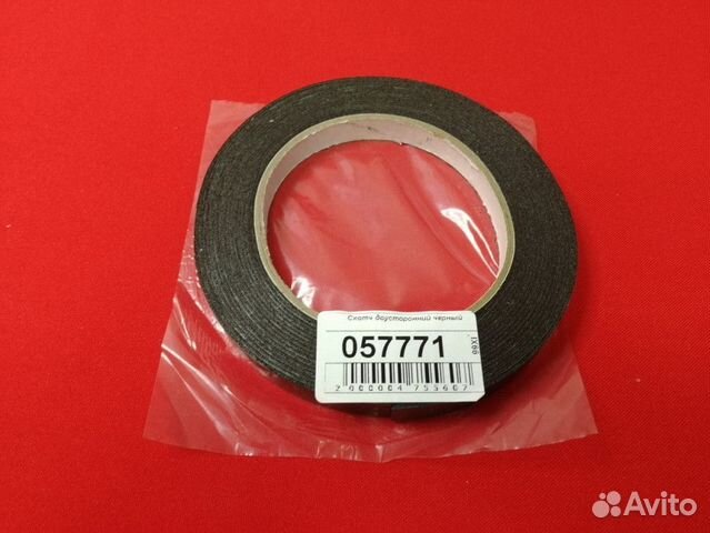 057771 Скотч двусторонний черный вспененный толщин