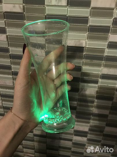 Стакан светящийся праздничный