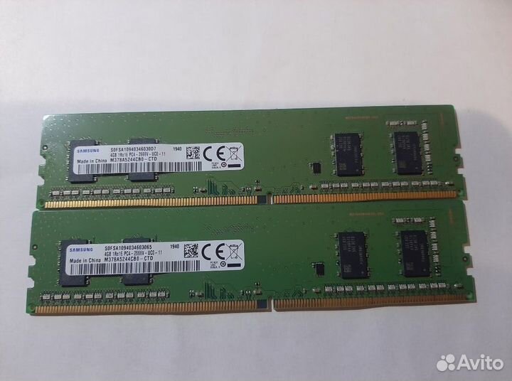 Оперативная память Samsung DDR4 8Гб (4Гб x 2 )