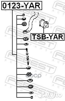 Тяга стабилизатора toyota yaris 99-05 пер.подв