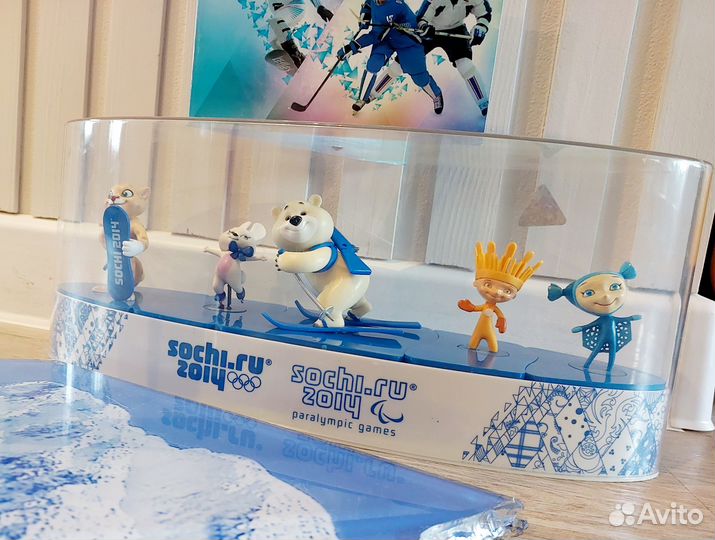 Факел Сочи 2014, бокс талисманов, набор денег Сочи