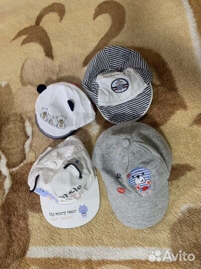 Шапки, кепи, панамки на мальчика р 0-2 г