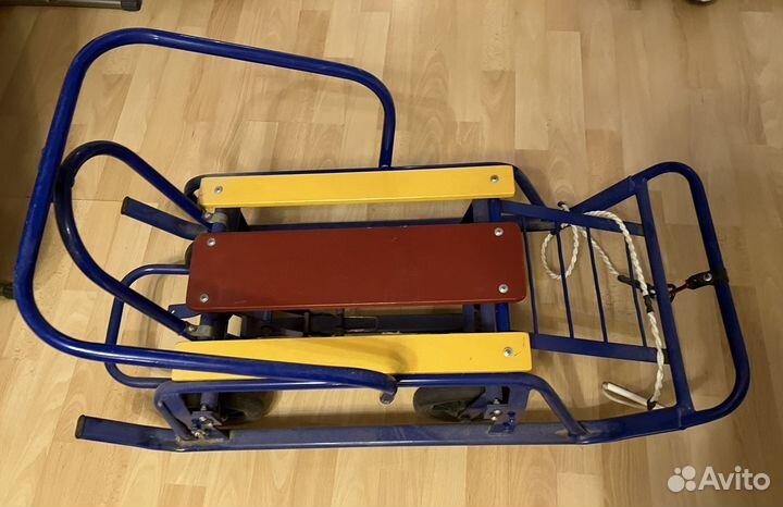 Санки на колесах (больших) и сидушка