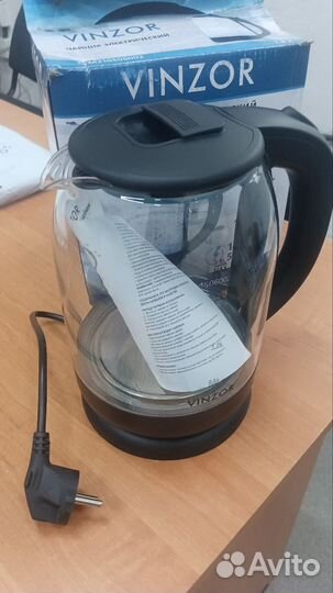 Чайник электрический стекло 1.8 литров