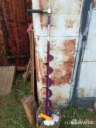 Шнек Nero130 с адаптером для ледобура