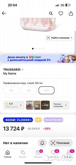 Духи trussardi