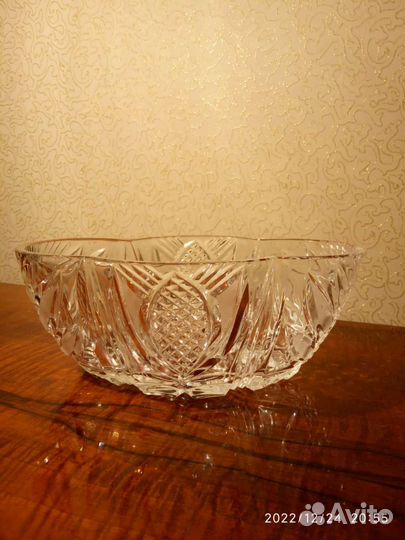 Салатник хрустальный