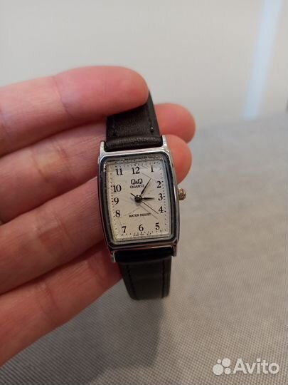 Часы наручные Q&Q с новым ремешком, влагостойкие