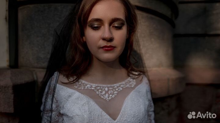 Свадебное платье 42 44 новое