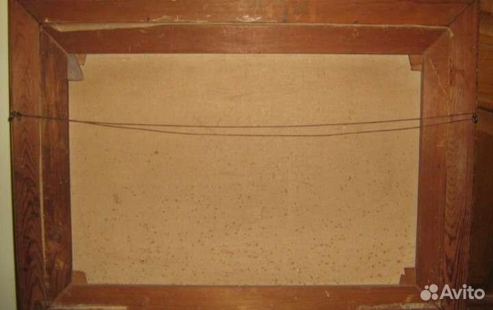 Антикварная картина холст масло