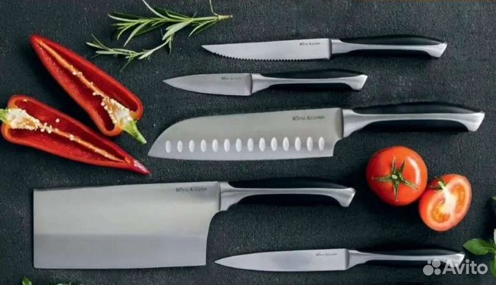 Ножи Royal Küchen сантоку, универсальный новые
