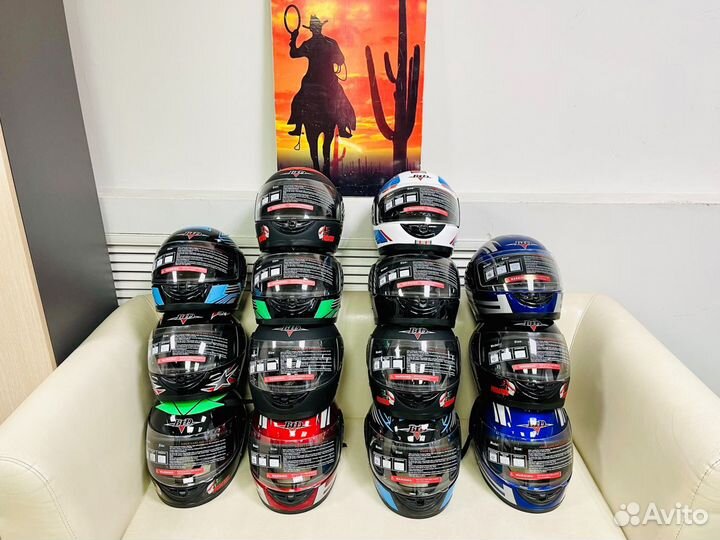 Шлем для Мотоцикла - Мопеда - Квадроцикла