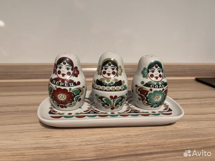 Набор Соль, перец, горчица 70-80 годы