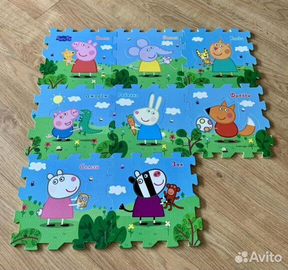 Коврик-пазл Свинка Пеппа