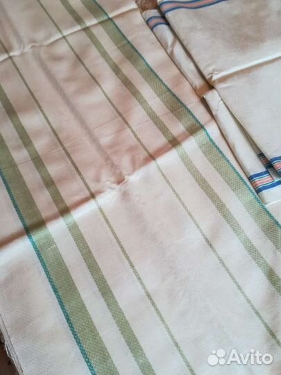 Отрезы льняной ткани для полотенец СССР по 6 метр