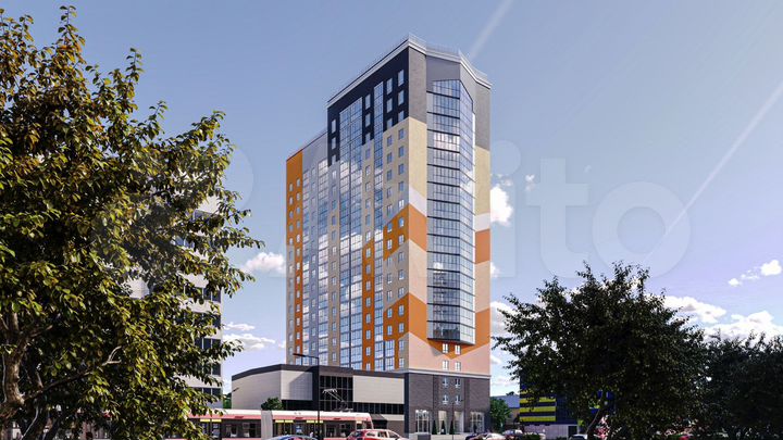 2-к. квартира, 54,4 м², 12/20 эт.