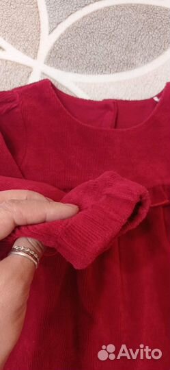 Вельветовое платье на девочку 92-98