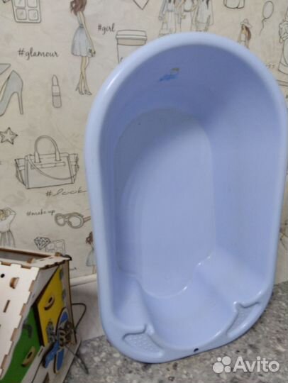 Ванночка для купания 79*49 см, глубина 22 см, бу