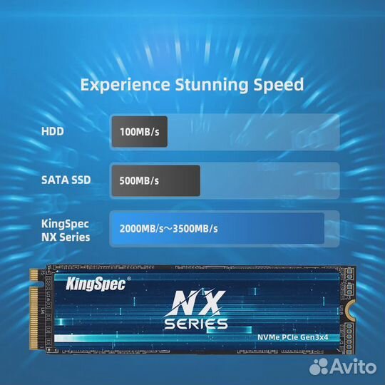 SSD диск Kingspec NX 256GB m.2 2280