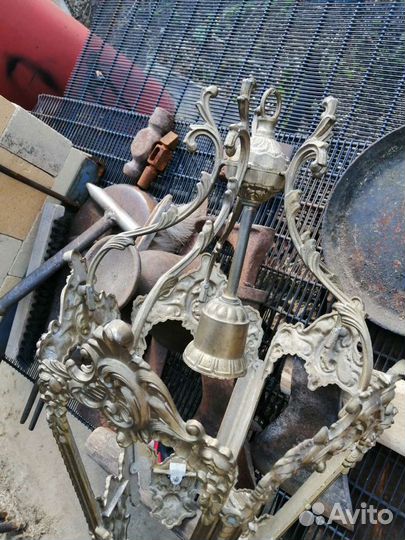 Люстра бронзовая