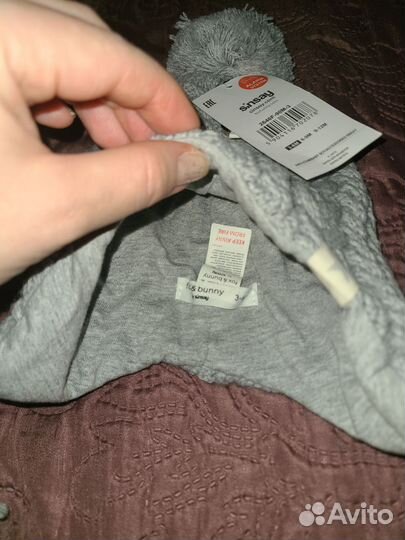 Шапочка на малыша 3-6 мес