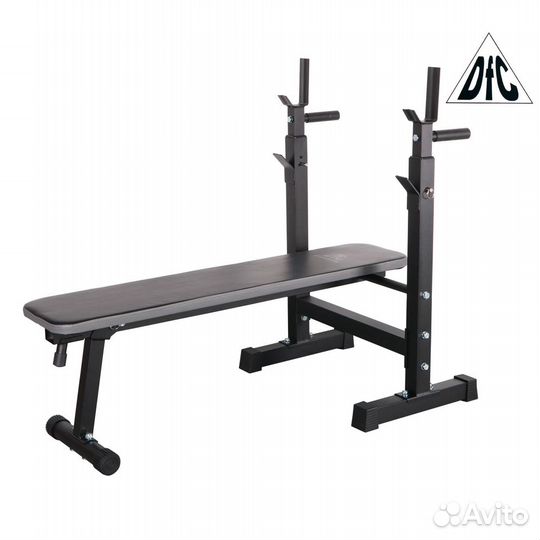 Силовая скамья со стойками под штангу DFC D6453
