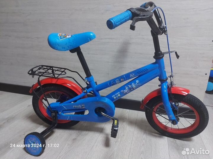 Детский велосипед 12 дюймов Щенячий патруль