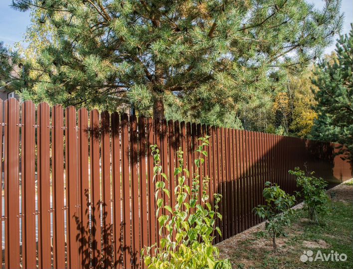 Металлический штакетник / Евроштакетник