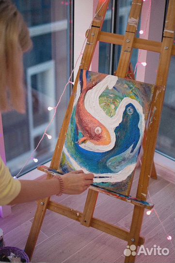 Картина акрилом на холсте