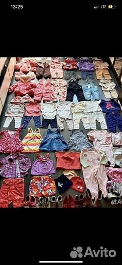 Фирменные вещи на малышку от ноля до года