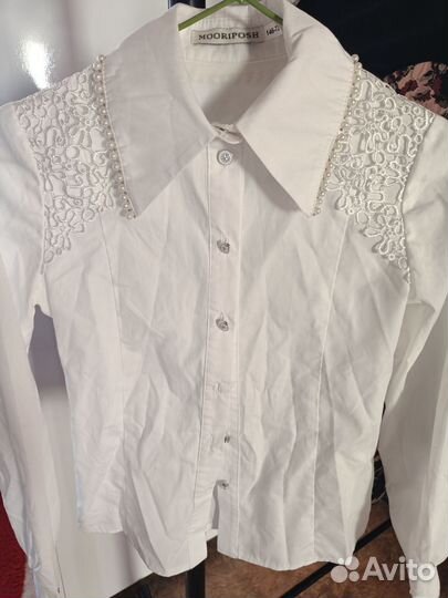 Блузка школьная 146 хлопок