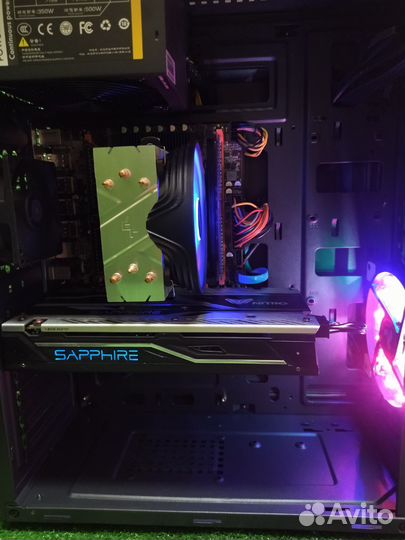 Игровой Пк Rx 580 -8gb intel E5 2680v4 Ddr4 16г