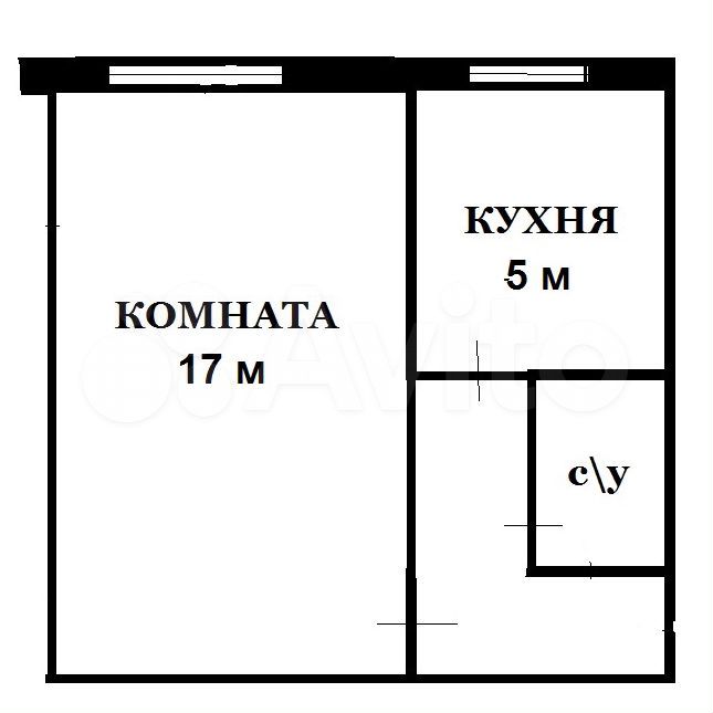 1-к. квартира, 29,5 м², 3/5 эт.