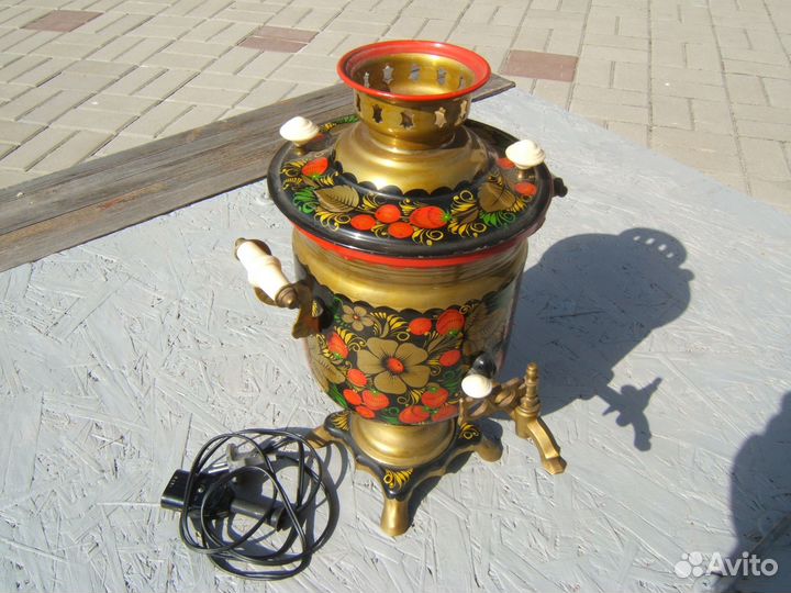 Самовар электрический хохлома 3 л