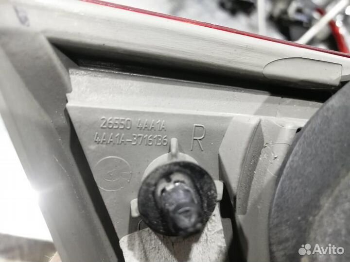 Фонарь задний правый внутренний Альмера G15