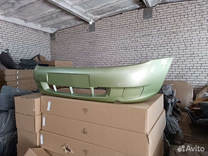 Бампер передний калина 1 цвет аспарагус