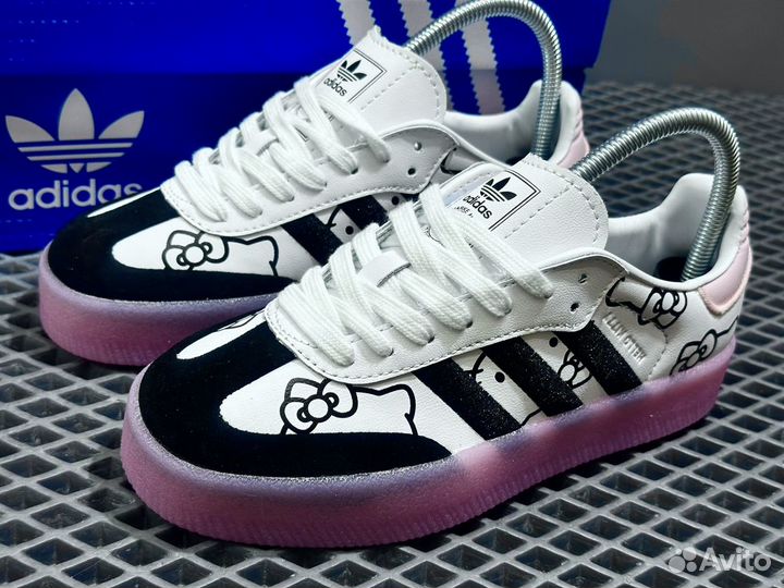 Кроссовки женские Adidas Samba Hello Kitty