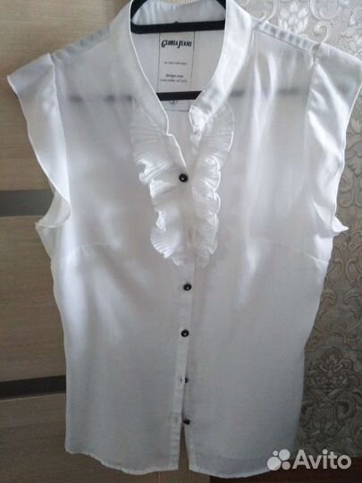 Блузка женская белая 42
