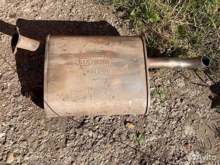 Банка глушителя задняя часть киа спектра