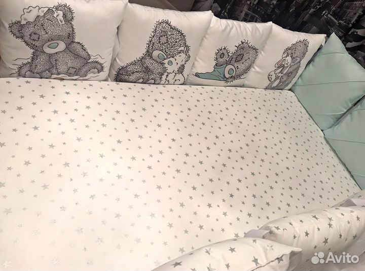 Бортики в кроватку новые